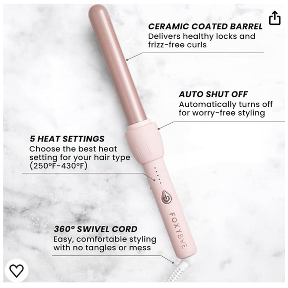 Foxybae 25mm curling wand. Brand new. Still in shrink wrapped packaging - Picture 4 of 4